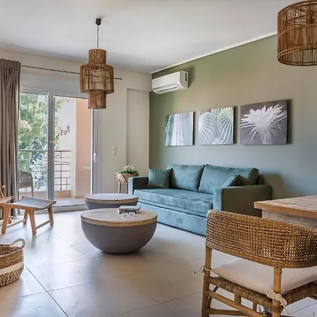 Deluxe Kefalonia Menta 1 Bedroom Pool كارافوميلوس